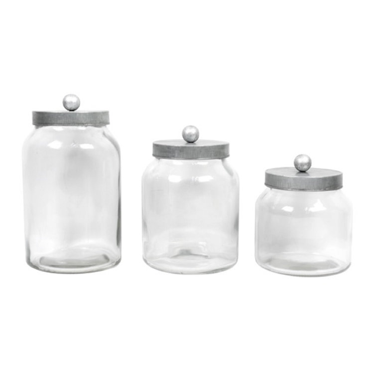 Gracie Oaks 3 Piece Kitchen Canister Set & Reviews Wayfair